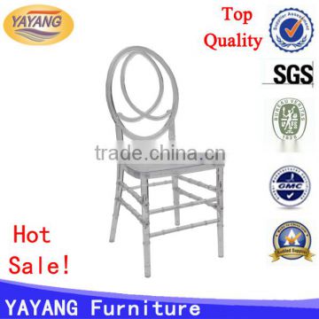 Popular clear commercial dining stacking plastic resin phoneix chair