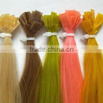 Bright Color Flat Tip Prebonded Hair Extension Wholesale Price