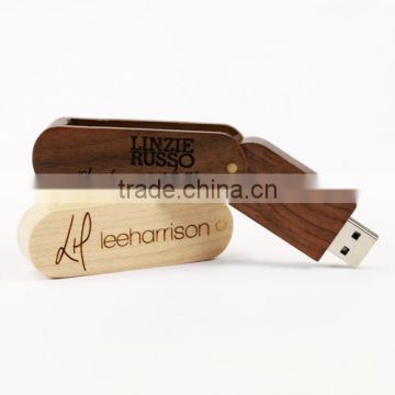 Factory Price Wholesale Swivel Wood USB sticks 4gb 8gb