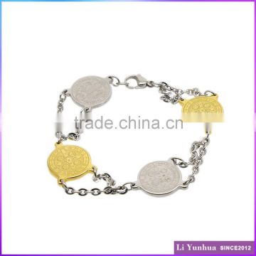 Wholesale gold plated Jesus bracelet ladies bracelet wrist watch