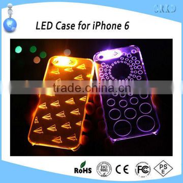 2014 most popular acrylic LED case for iPhone 6