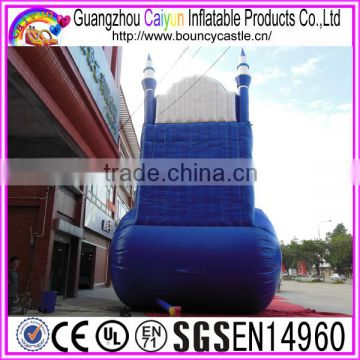 Commercial Grade Inflatable Plastic Dry Slide With Arch