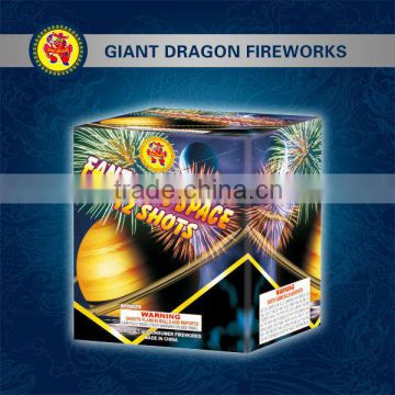fantastic space 12 shots family pack fireworks