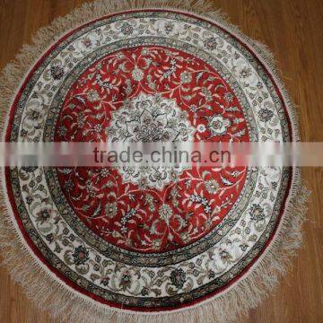 turkish round carpet, canton fair handmade silk round carpet factory price