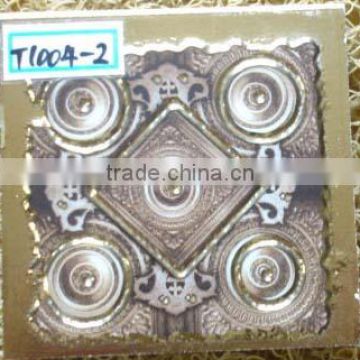 T1004-2 SIZE 80*80MM HOT SALE &NEW stair DECORATION CRYSTAL WALL CERAMIC TACO tile