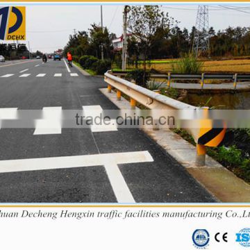 Mountainous road traffic safety steel spraying plastic guardrails