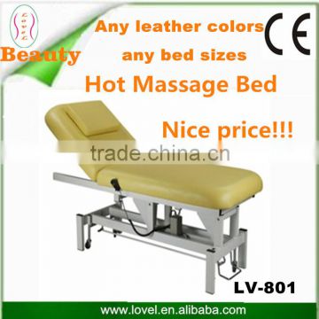 beauty salon furniture for sale adjustable electric treatment bed 1 or 2 Motors Electric Lift Full Body Massage Bed facial bed