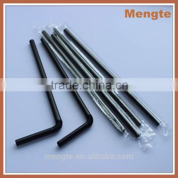 Chinese hard big diameter bendy drinking straw ,8mm diameter
