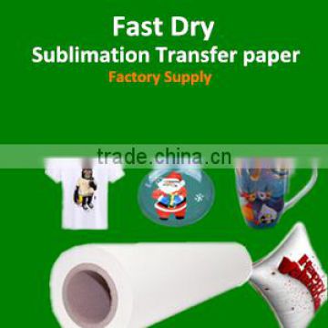 Roll Sublimation Paper 100g for Heat Transfer sublimation printing factory supplier