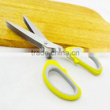 Plastic Handle 5 Blades Herb Name Brand Scissors