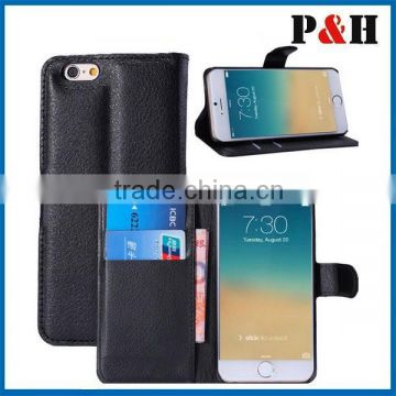 flip leather wallet case for iphone 6,for iphone 6 leather stand cover case
