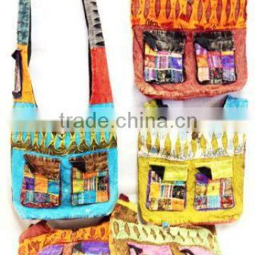2016 wholesale hippie sling bags canvas shoulder bags cross body shoulder bags