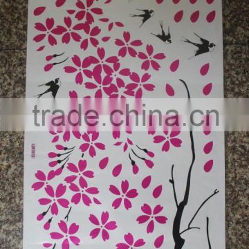 2016 hot sale high quality eco-friendly pvc free removable wall stickers
