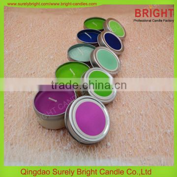 Small Size Round Metal Tin Candle