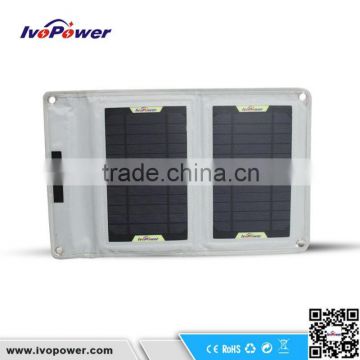 monocrystalline 7W portable solar charger for outdoor activity, folding solar panel wholesale