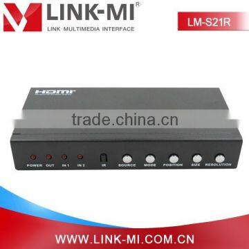 LINK-MI LM-S21R HDMI 2x1 Switcher With PIP 1080P HD Video