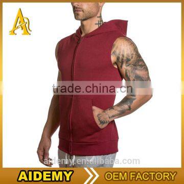 Mens Sleeveless Hoodies With Hood Casual Sports Sweatshirt Men Hip Hop Hoodie Men's Sportswear