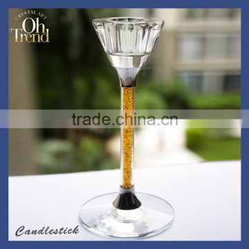 Candle holder wedding favors/ metal candlestick/ candlestick crystal