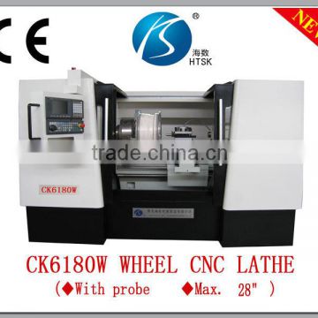 plc automatic lathe machine CK6180W cnc alloy rim repair lathe
