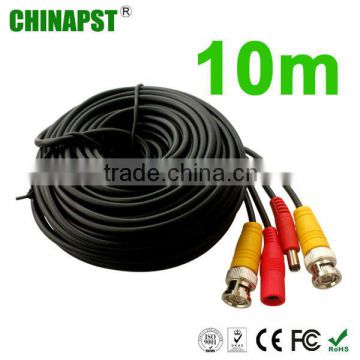 10m BNC + DC cable for CCTV Camera bnc to rca video cablee PST-VC10