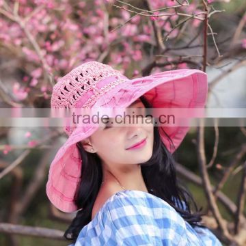 lady fashion summer hats wholesale beach promotion hat