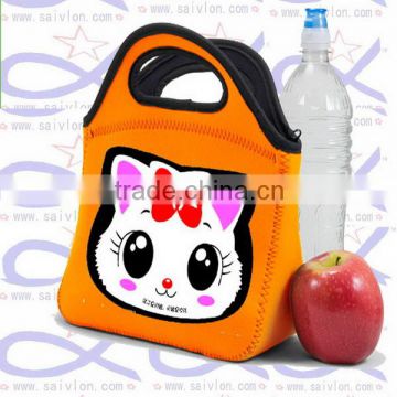 Cute cartoon animal design insulated lunch cooler bag for kids