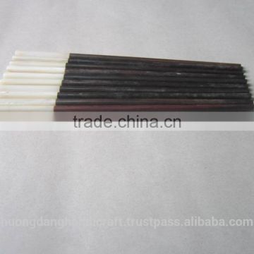 Mother of pearl inlaid wooden chopsticks for kitchenware from Vietnam
