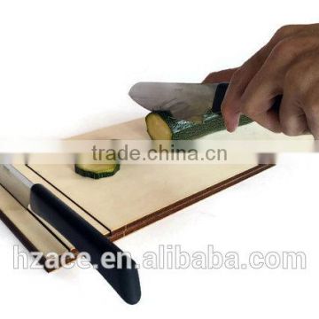 Laser cut wood chopping board,knife holder,wooden cutting board,wood knife block