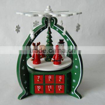 Christmas wooden Advent calendar decoration