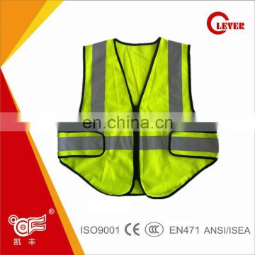 Hi vis EN20471 reflective colorful safety vest with BSCI custom clothing