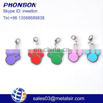 Factory wholesale customized logo laser dog tag chain, metal dog tag