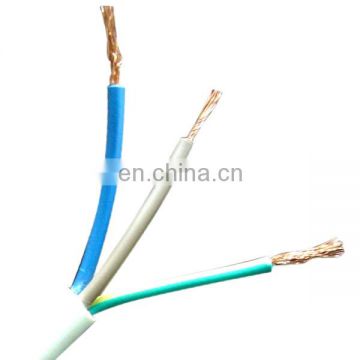 300V RVV copper wire 3core 1.5mm 2.5mm Flexible Royal Cord Cable