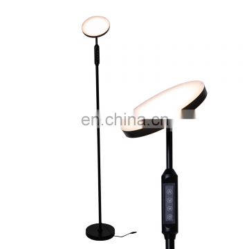 Dimmable contemporary floor lamp antique with tilt head
