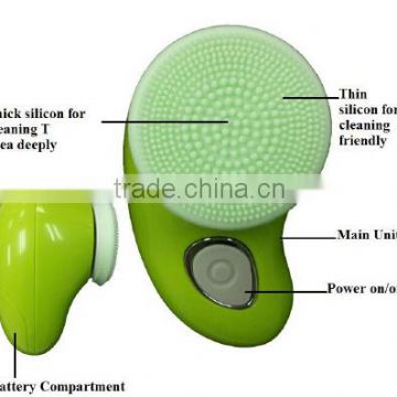 Zlime ZL-S1329 waterproof IP65 electric sonic facial cleansing brush
