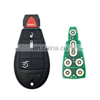 Keyless Go 4 Buttons 433 Mhz ID46 Chip Remote Car Key For Chrysler Jeep Grand Cherokee 2008 - 2015 Auto Key