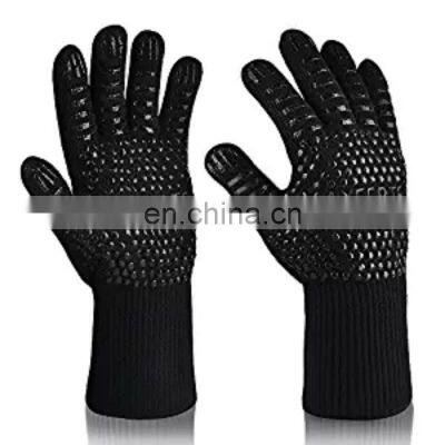 1472 Extreme Heat Resistant BBQ Gloves, Food Grade Kitchen Oven Mitts Flexible Hot Grilling Gloves