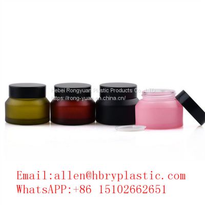 wholesale eco friendly body scrub containers and packaging 20g 30g 50g glass ceramic cream body oil jars