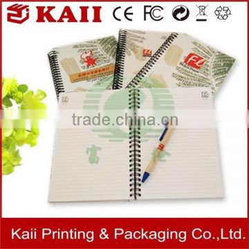 factory of mini notebook with pen in China