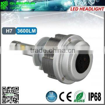 Factory offer high quality Led headlight 9-32V 30W 3600lumens H7 2s Led Headlight