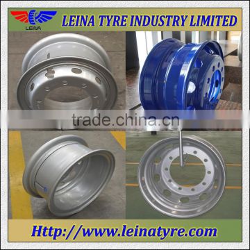 22.5X8.25 tubeless steel truck wheel rim for tyre 11R22.5 275/80R22.5 275/70R22.5 255/70R22.5
