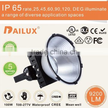 100W led High Bay Lighting for Warehouse Gym Shop Building