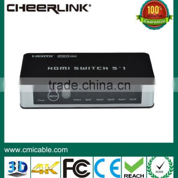trendy high definition hdmi switch with 3d 4k supported