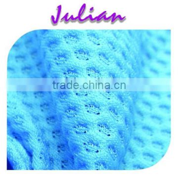 football pattern blue 150gsm net warp sportswear lycra nylon fabric