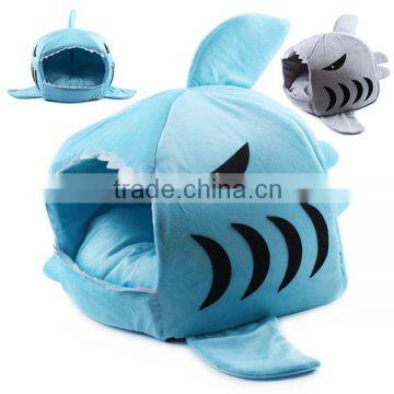 New Cute Soft Warm Shark Pet House For Puppy