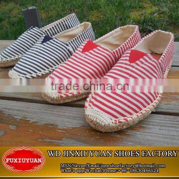 Hot Selling Canvas hemp shoes, Espadrille Women,Flat Shoes Women