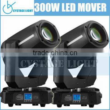 300W LED Spot Zoom Moving Head Light One 3-facet Prism/Bidirectionally Rotating Effect