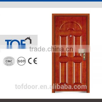 High quality single open steel wooden dubai doors