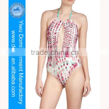 New design young girls bathing suit monokini sex ladies photos open 2014 sexy one piece swimwear from Yiwu Domi Manufactory