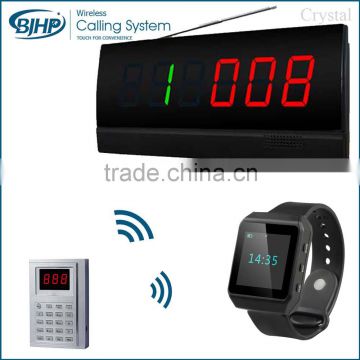 wireless electronic number receiver system wireless led display calling number system