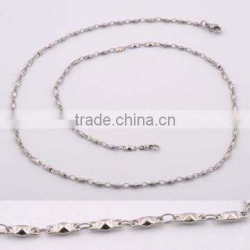 stainless steel new design fancy long chain necklace(VN20047)